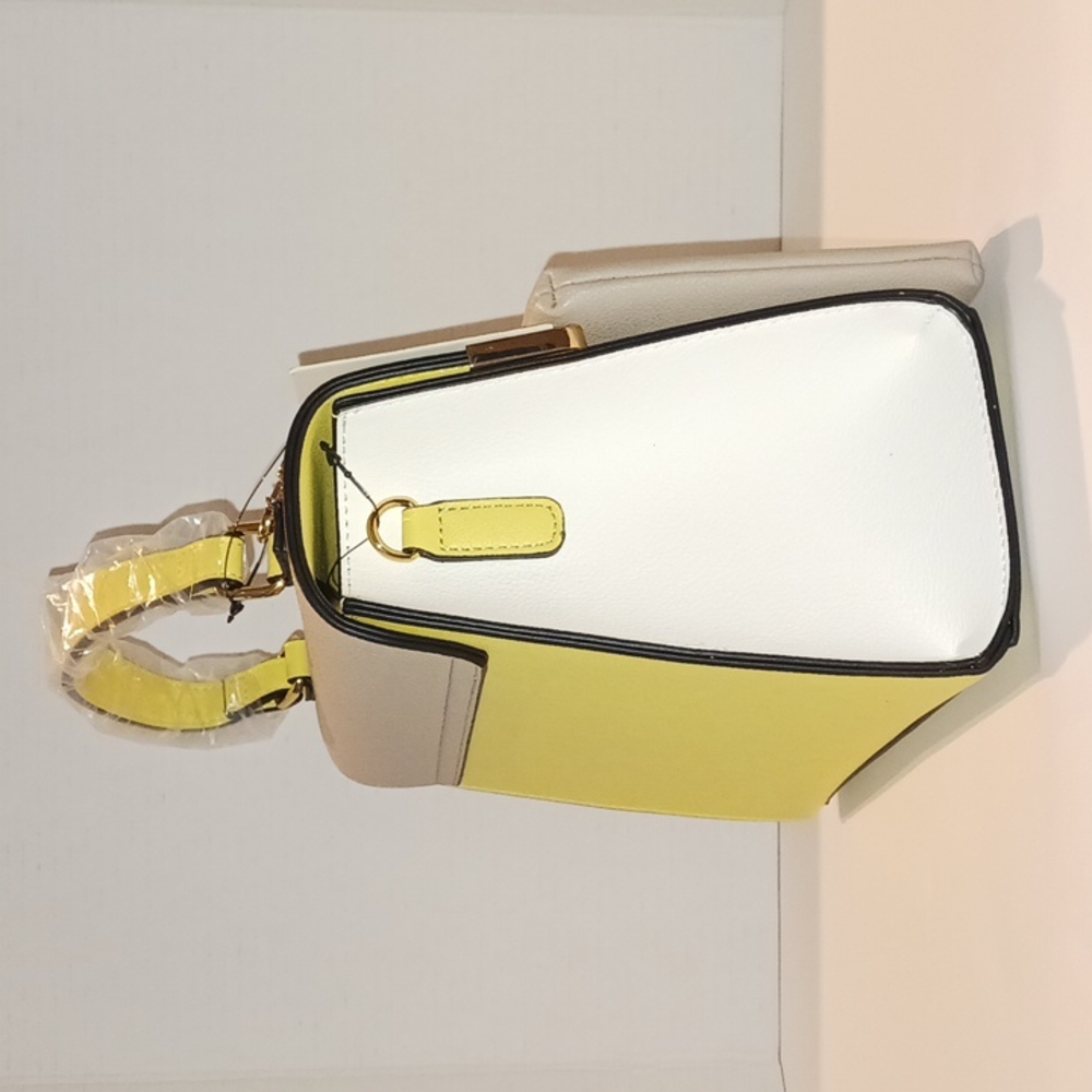NWT Dune Color Block Satchel - Yellow/Grey! ❤️ - Picture 7 of 12